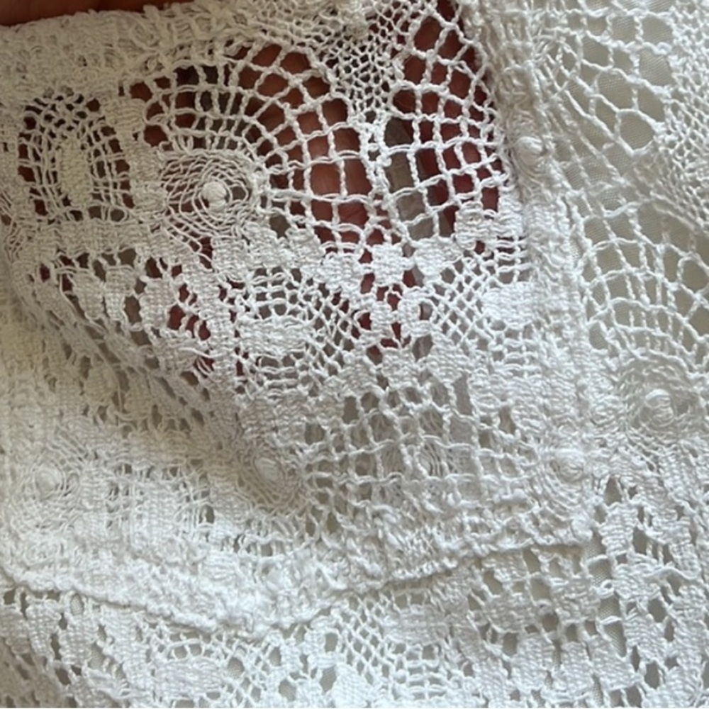 Vintage Y2K White Crochet Pants - Picture 8 of 10